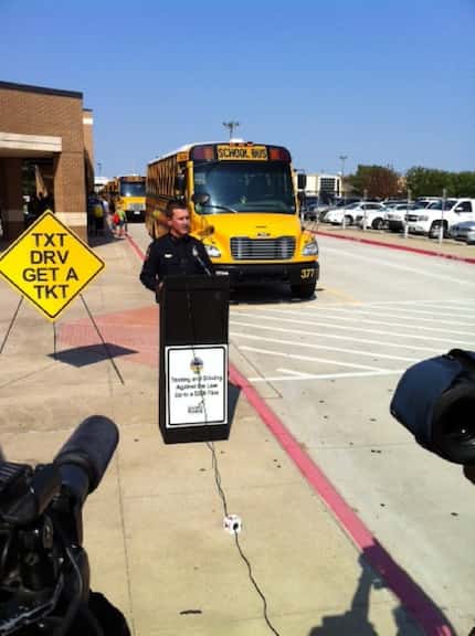 Grand Prairie Police Chief Steve Dye spoke to the media in 2013 about the city's ban on...