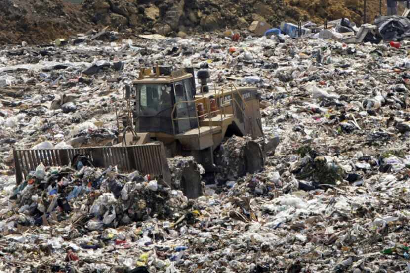 Some of the activity at the McCommas Bluff Landfill, which is operated by the city of Dallas...