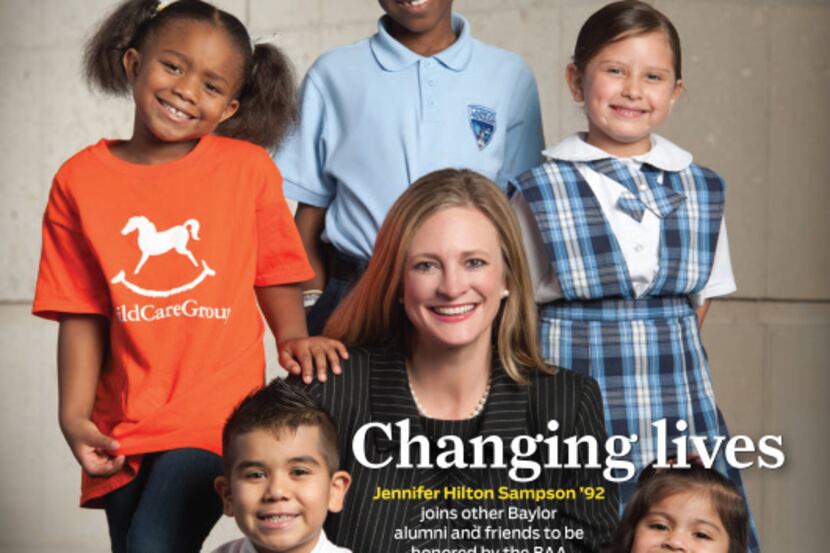 Jennifer Sampson was featured on the cover of the Baylor alumni magazine after being named a...