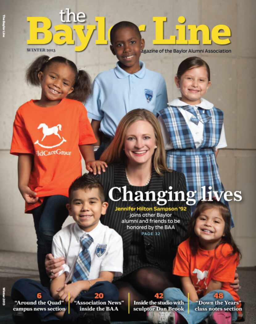 Jennifer Sampson was featured on the cover of the Baylor alumni magazine after being named a...
