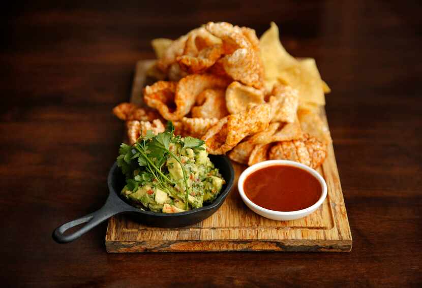 Primo's MX Kitchen & Lounge in Dallas serves two kinds of guacamole: a traditional guac...