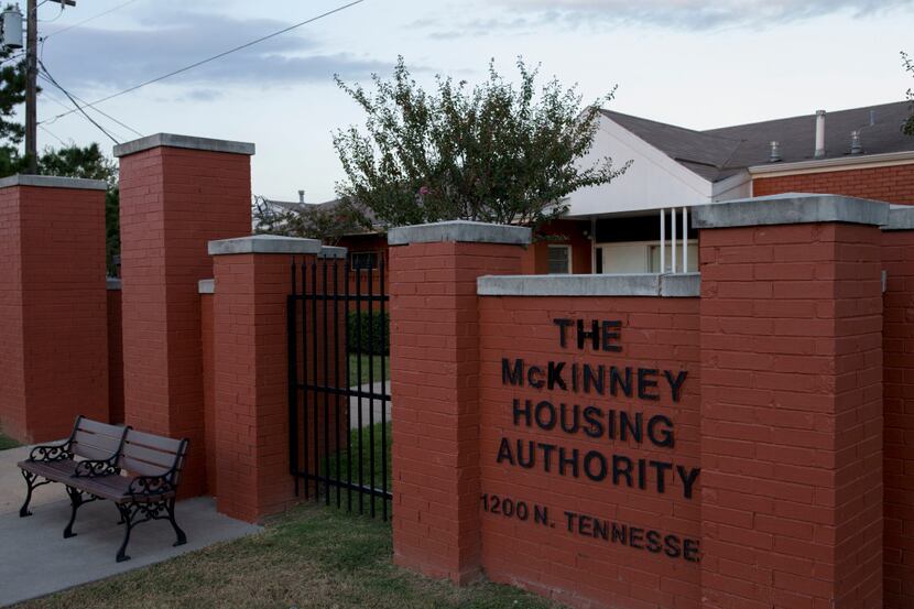 The front of the Merritt Homes of the McKinney Housing Authority on Oct. 6, 2016 in...