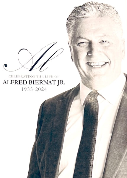 Looking at the program for Al Biernat's funeral, you can almost hear a smiling Al deliver...