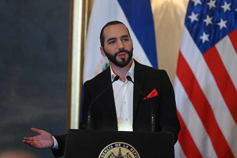 El presidente de El Salvador Nayib Bukele.