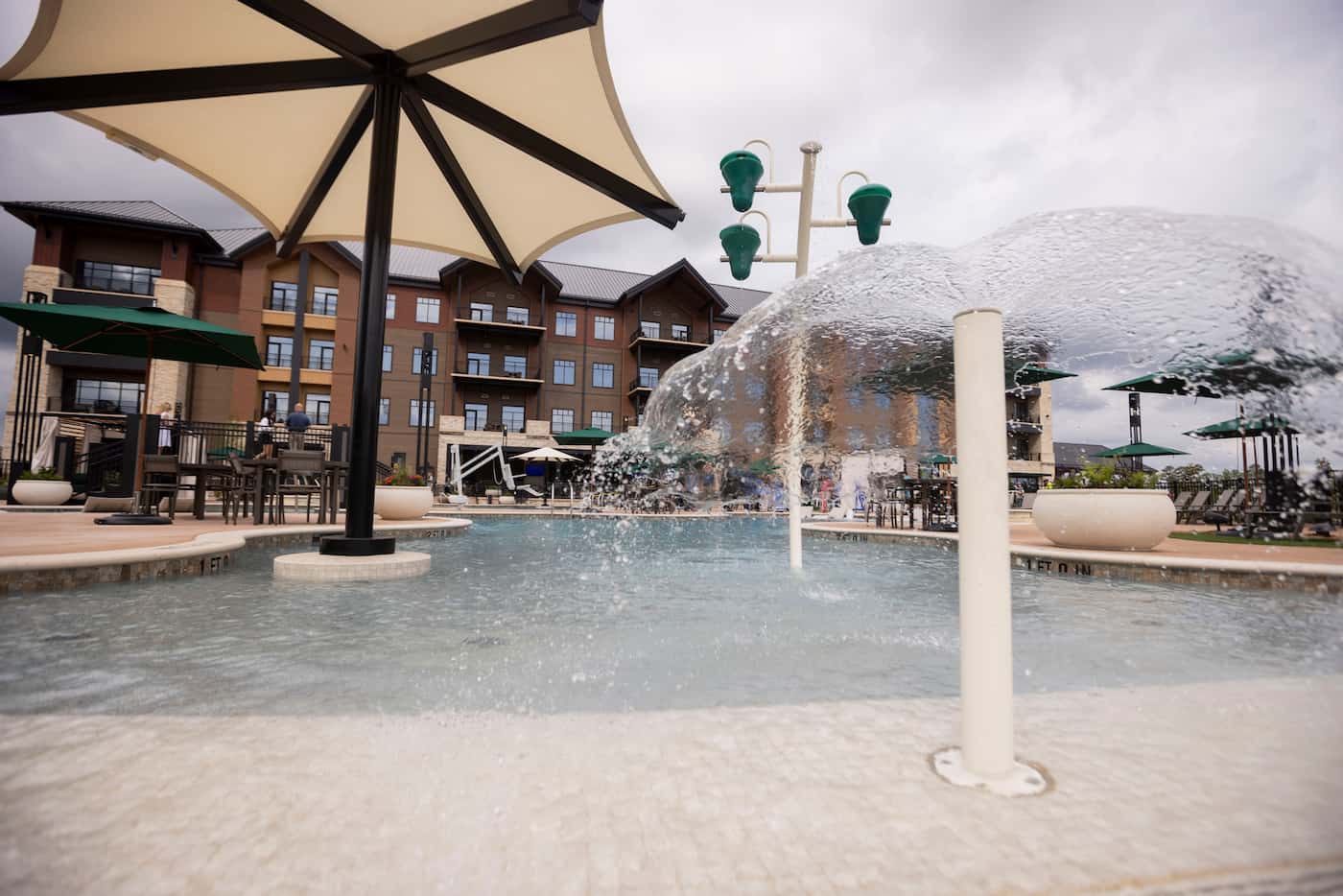 The pool area at Choctaw Landing photographed during a media day on Wednesday, April 24,...