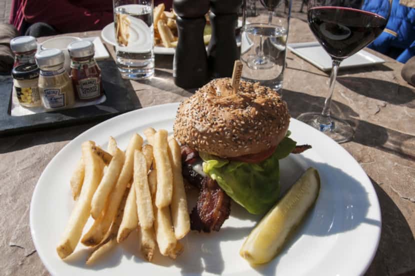 The All Natural Beef Burger at 8100 Mountainside Bar and Grill in Beaver Creek Resort never...