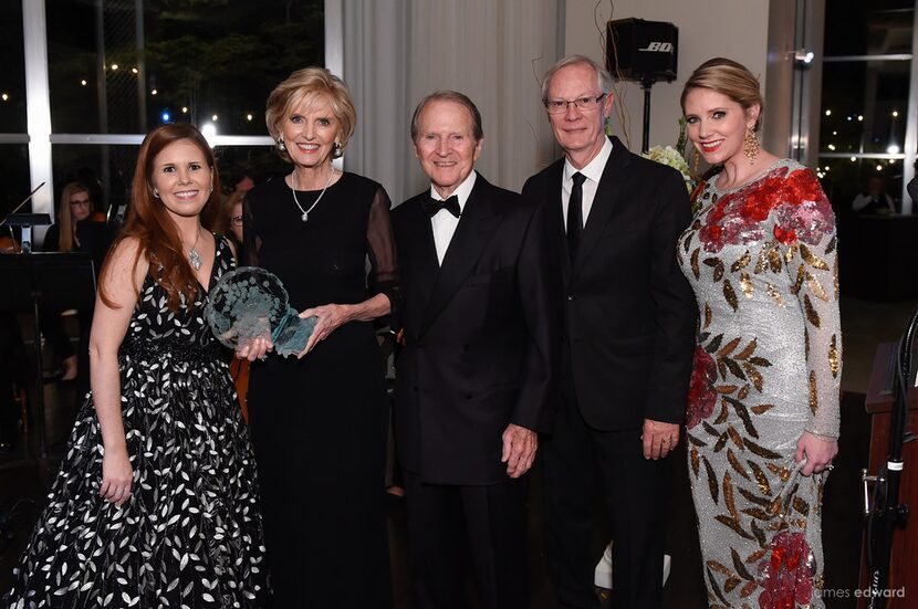 From left: Kelly Cantu Dees, Allie Beth Allman, Pierce Allman, Dick Davis, Laura Chancellor...