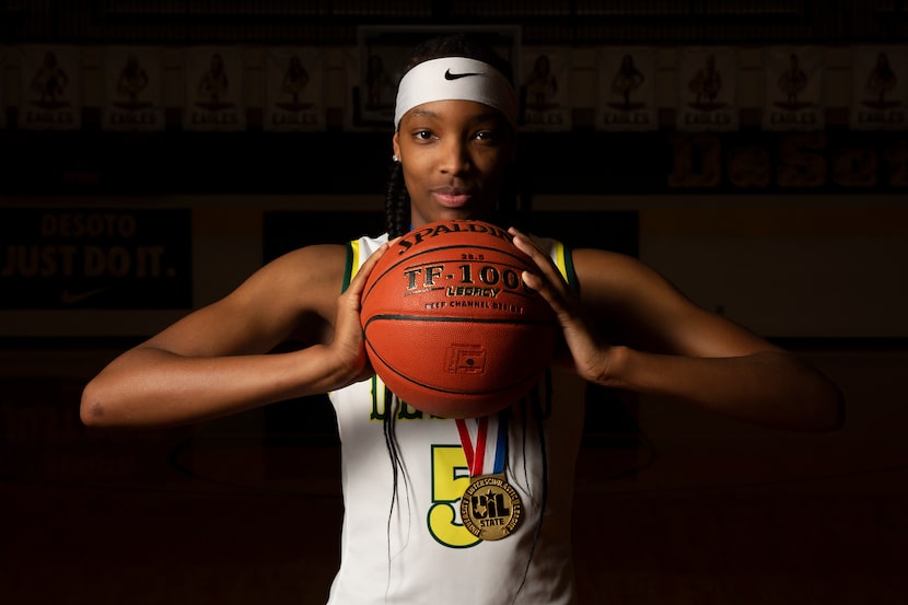 Sa'Myah Smith is a senior forward for the DeSoto girls basketball team. (Shelby...