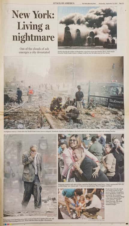 Dallas Morning News 9/11 Special Edition on Wednesday, September 12, 2001.