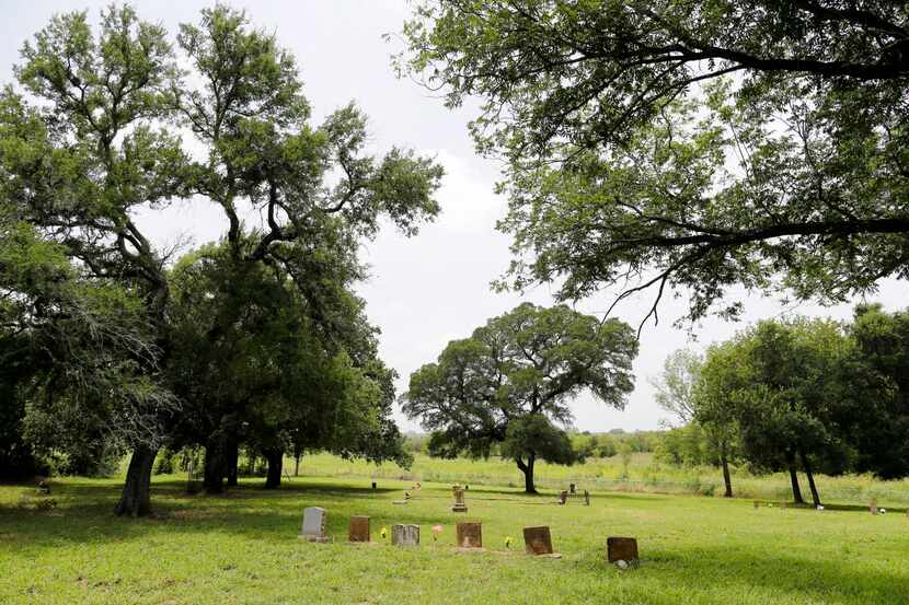 The graves of   St. Mary Cemetery, between Italy and Avalon in Ellis County, rested ...