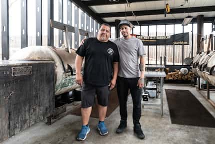 Chris Magallanes (left) and Ernest Morales are the new co-owners of Bailey's Bar-B-Que in...