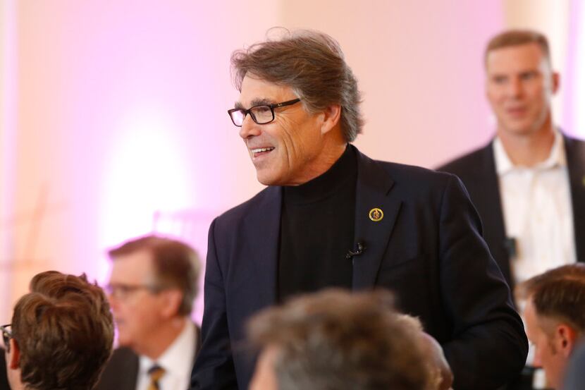 U.S. Secretary of Energy Rick Perry arrives at the luncheon during the 7th annual...