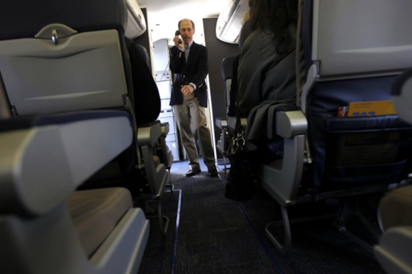 Dave Ridley of Southwest says the new seats will sit lower and farther back and have...