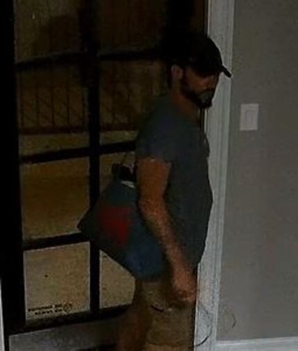 This man is suspected of stealing televisions and other items from an apartment complex gym...