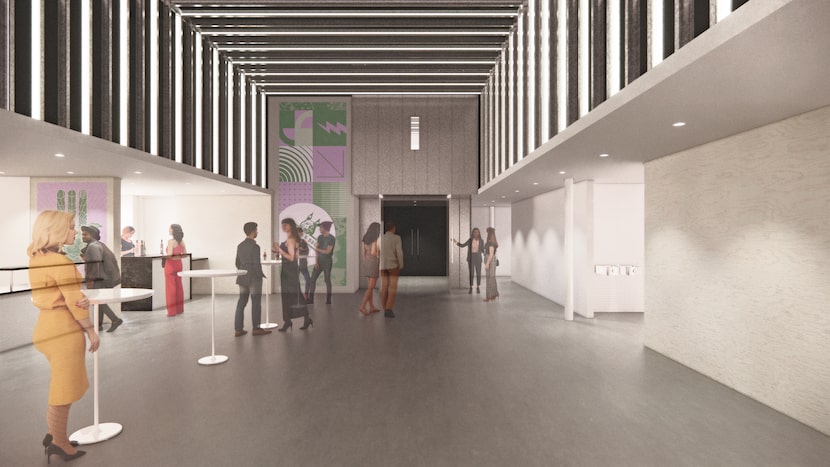 Rendering of the lobby of Kitchen Dog's new theater, which will also include a blackbox...