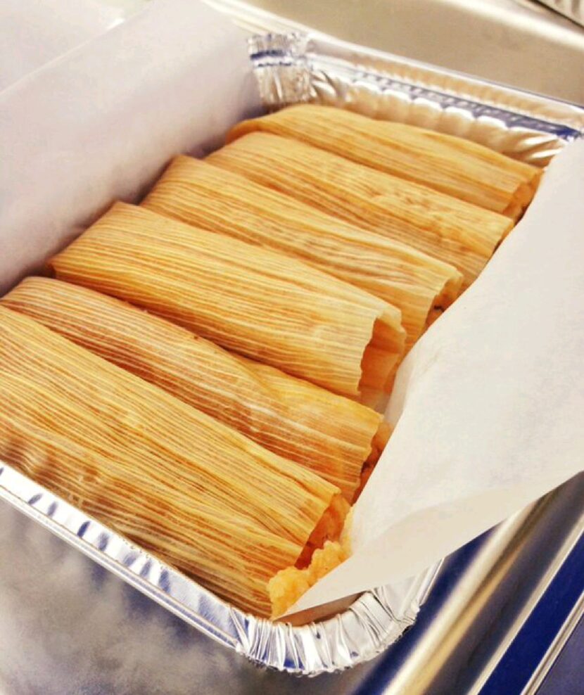 Tamales from Becerra's Tamales and Salsa at St. Michael's Farmers Market