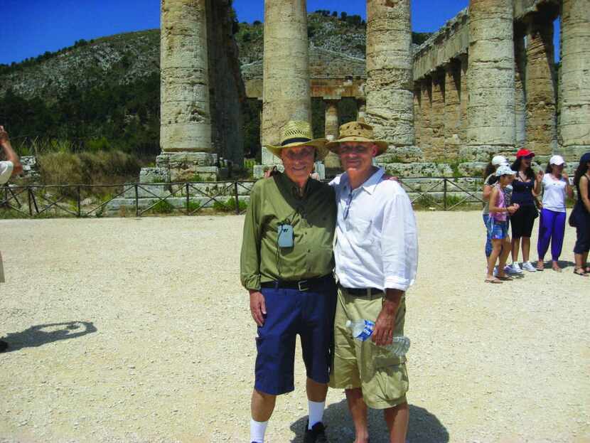 Daniel Mendelsohn and his father, Jay, in Sicily.