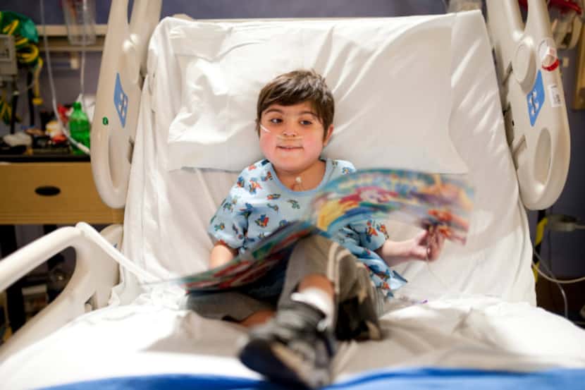 Patients like John Camacho-Sepulveda, 5, still get special care at Children's Medical Center.