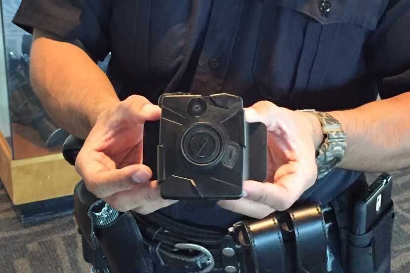 
About 200 Dallas police officers will wear a Taser Axon Flex body camera, then become part...