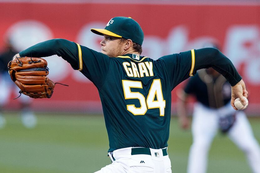 OAKLAND, CA - JULY 21: Sonny Gray #54 of the Oakland Athletics pitches against the Tampa Bay...