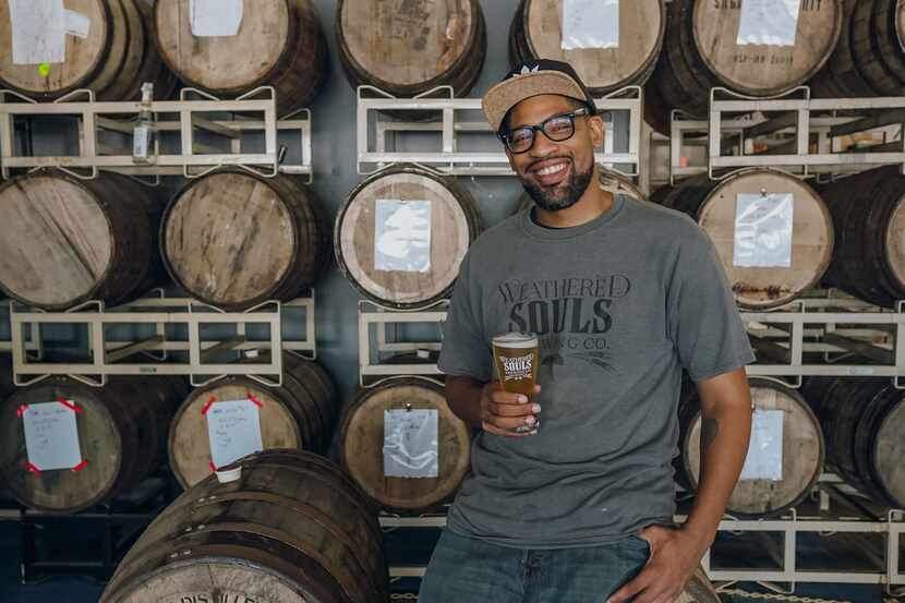 Marcus Baskerville, co owner of Weathered Souls Brewing in San Antonio and founder of Black...