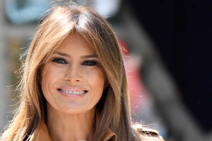 First lady Melania Trump speaks during the launch of her "Be Best" initiatives on May 7 in...
