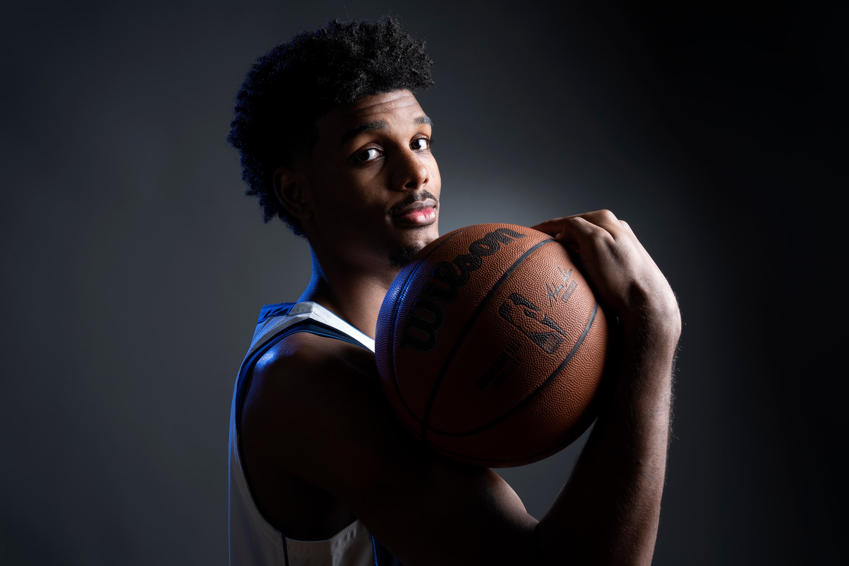 Dallas Mavericks forward Feron Hunt (14) poses for a portrait during the Dallas Mavericks...