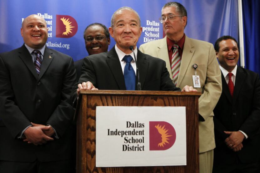 Mike Miles, backed by DISD trustees, was named the only finalist Monday. Adam Medrano...