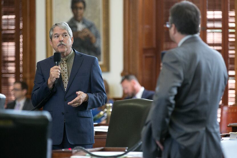 Senate Education Committee Chairman Larry Taylor, shown debating the budget last March with...