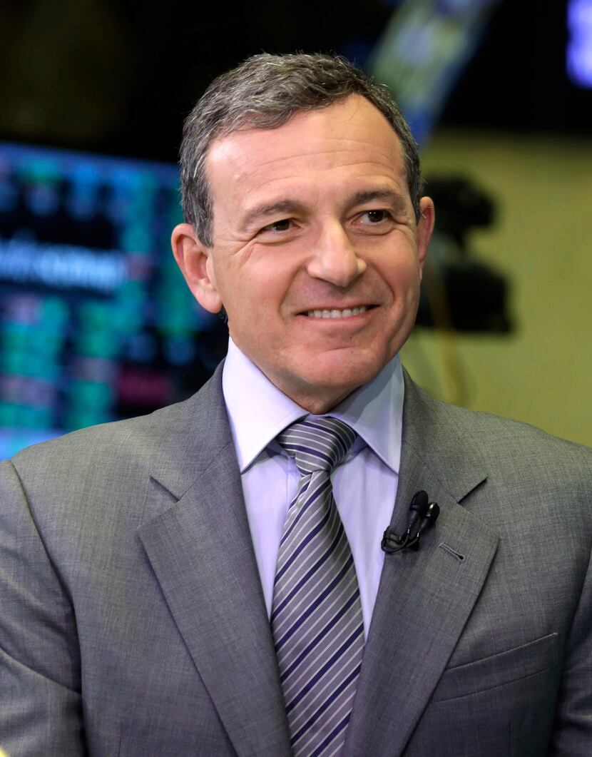 FILE - In this Tuesday, March 12, 2013, file photo, Bob Iger, chairman and CEO of The Walt...