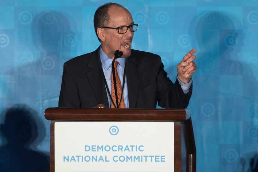 FILE - In this Feb. 25, 2017 file photo, Tom Perez, speaks in Atlanta. As Democrats look to...