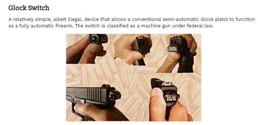 Illegal Glock switch