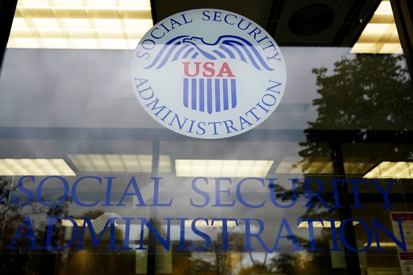 FILE - The U.S. Social Security Administration office is seen in Mount Prospect, Ill., Oct....