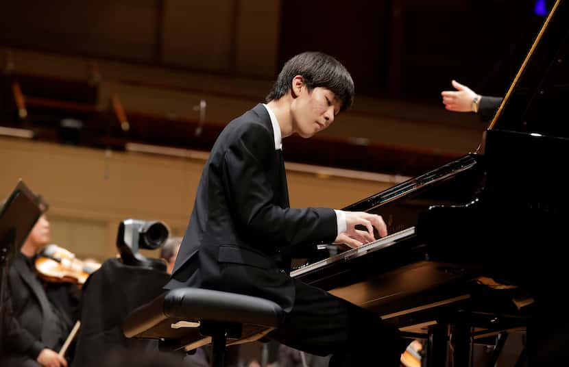 Pianist Seokyoung Hong performs with the Dallas Symphony Orchestra and guest conductor...