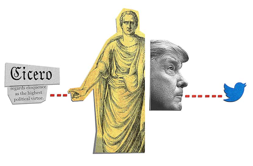 Illustration of a Marcus Tullius Cicero (106 BC - 43 BC)