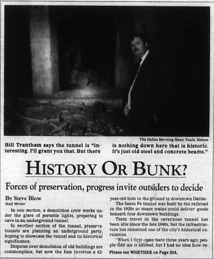 Snip of Steve Blow article published Jan. 14, 1988.