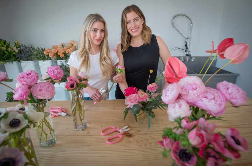 In this 2019 file photo, Ali Pickens (left) and Giselle Ruggeberg, owners of Petal Pushers,...
