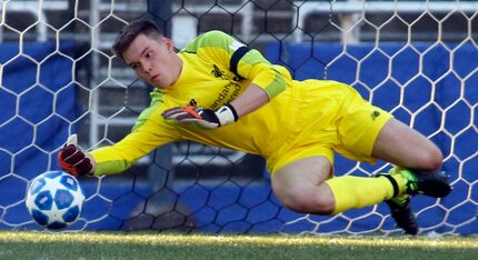 Liverpool FC goal keeper Ben Winterbottom (1) stretches to save a shot from a Tigres UANL...