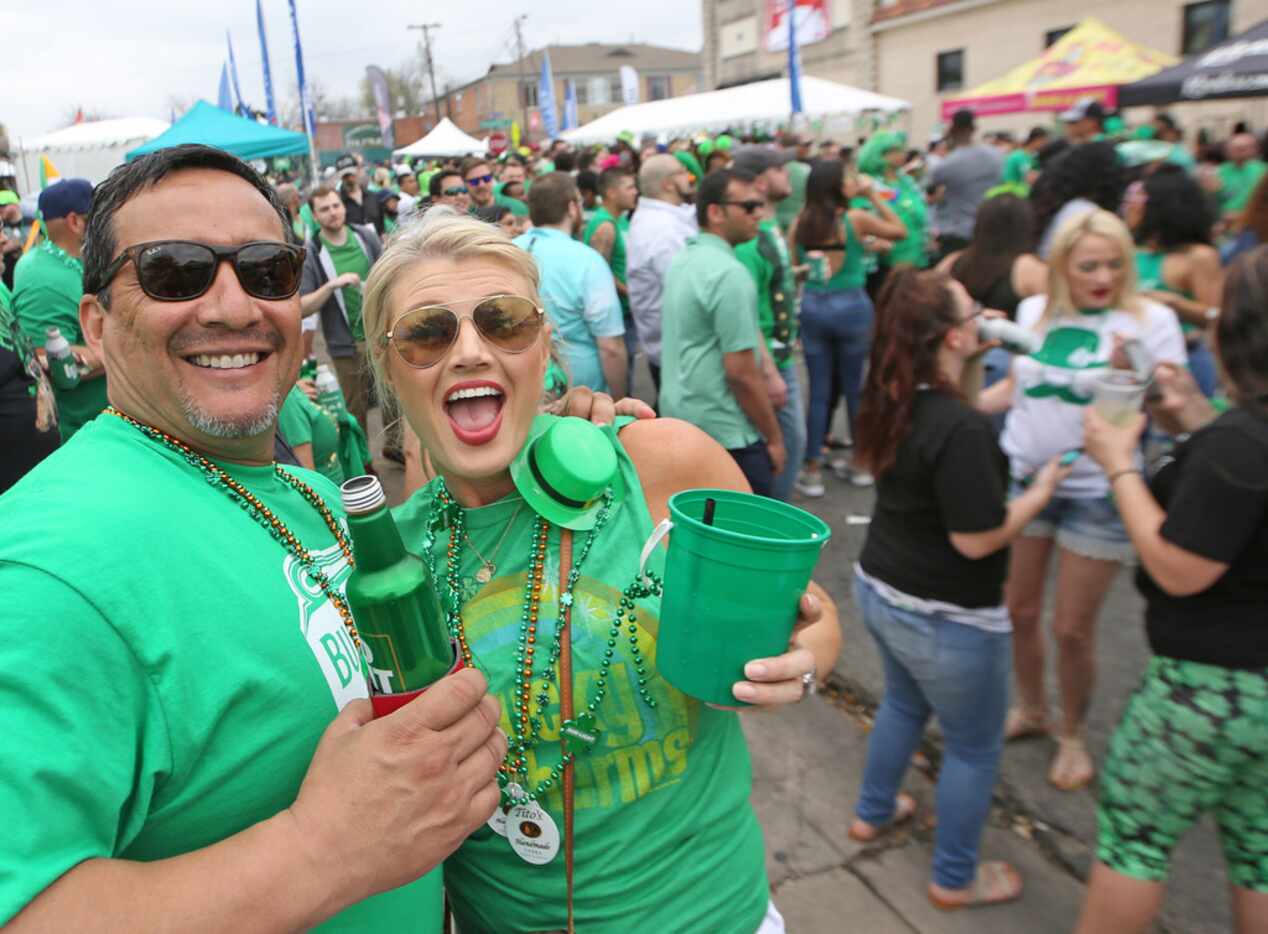 There was dancing in the streets at the block party during the Dallas St. Patrick's Parade &...