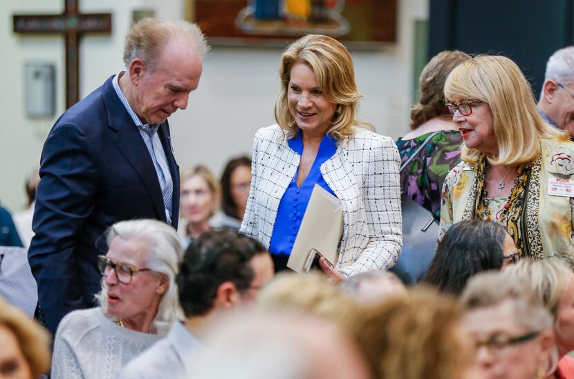 Jennifer Staubach Gates, councilwoman for City Council District 13, and her father, Roger...