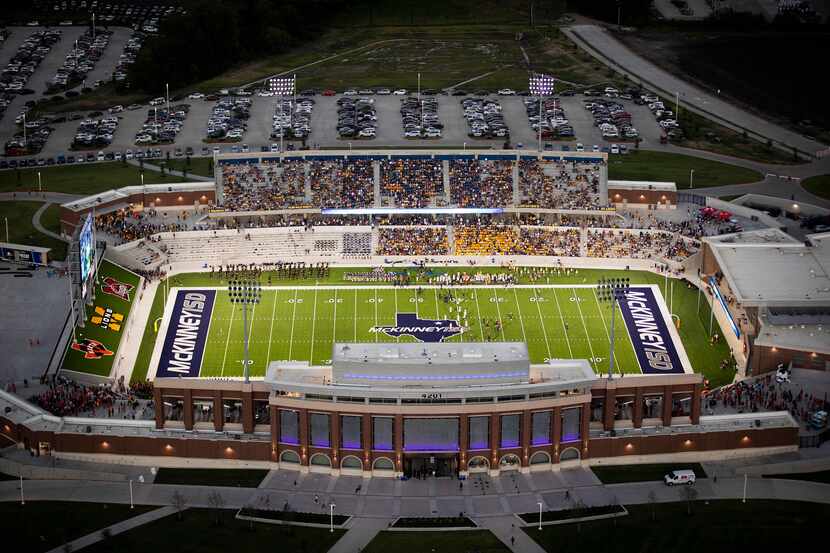 McKinney High School plays McKinney North in the first football game at the school...