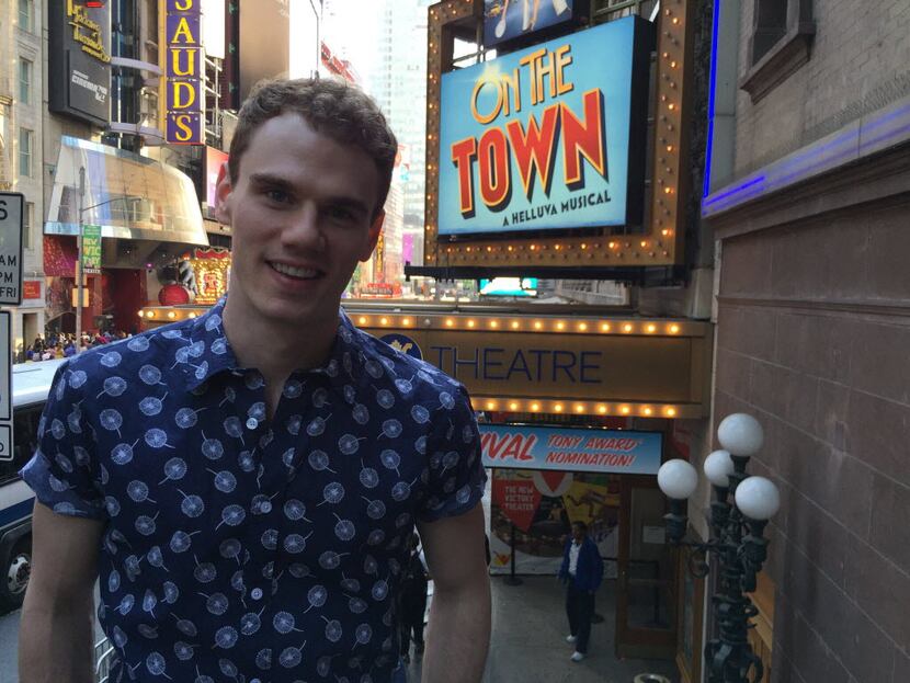 Jay Armstrong Johnson's break-out starring role on Broadway was in 'Our the Town.'