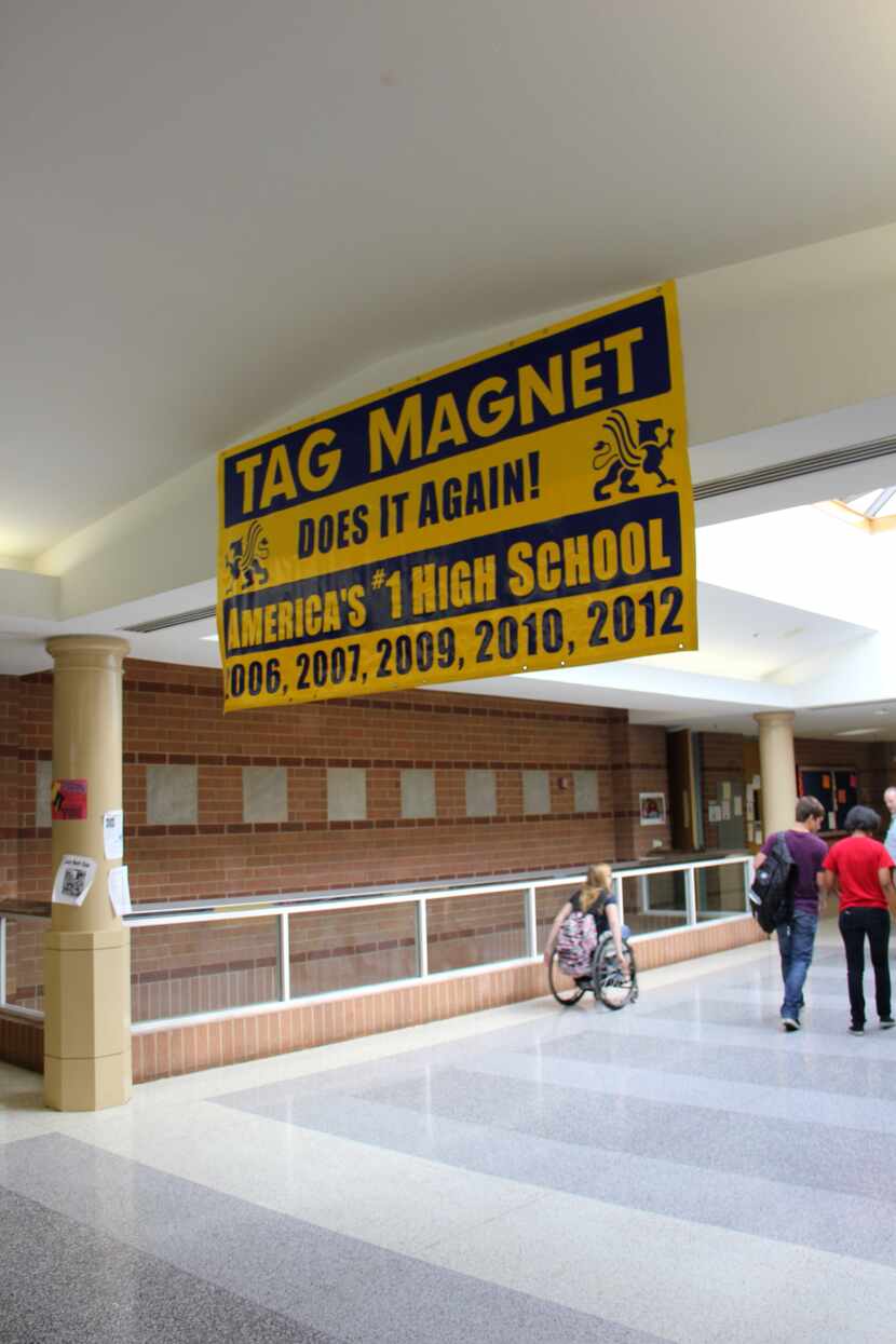 TAG has been rated the top high school in the country five of the last seven
years.