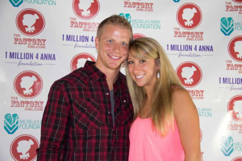 Sean Lowe and Brooke McDaniel benefitting Fighting Against Childhood Cancer at Dyer St Bar...