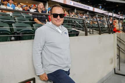 MLB super agent Scott Boras stands for a photo during the MLB All-Star Futures Game,...