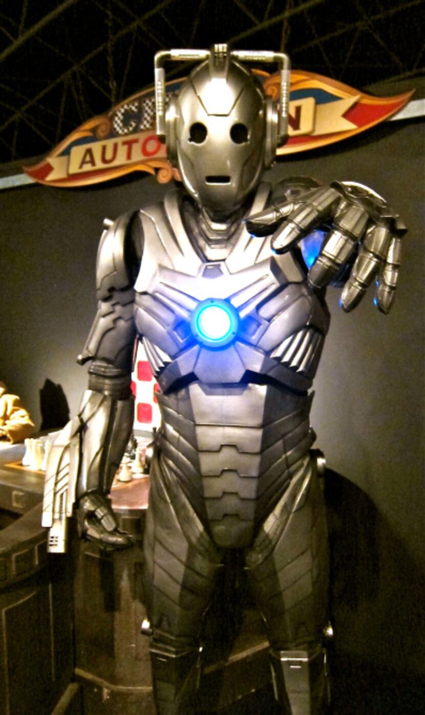 Cybermen are among the exhibits at the Doctor Who Experience in Cardiff, Wales.