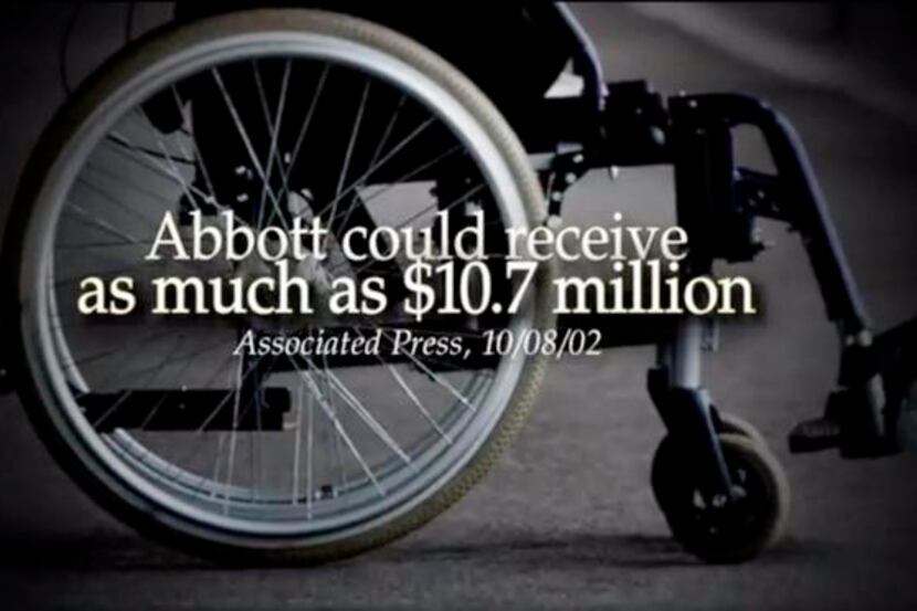 
Wendy Davis’ ad starts with a shot of a wheelchair. A Greg Abbott aide called it “desperate.”
