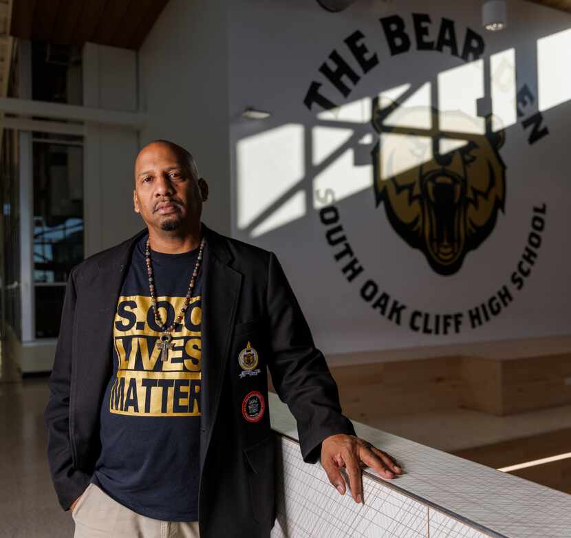 Principal Willie F. Johnson pictured at South Oak Cliff High School in Dallas on Wednesday....