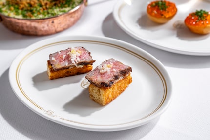 Mister Charles, with its one-bite canapes like A5 striploin on brioche, is part of local...