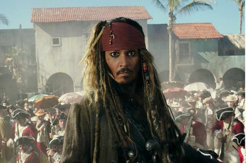 El actor Johnny Depp caracterizado como el capitán Jack Sparrow, en la saga 'Piratas del...